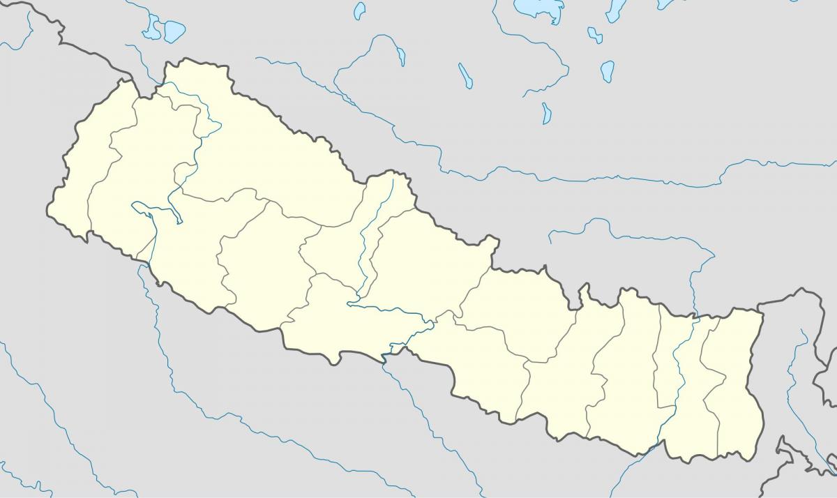 Zemljevid nepal vektor