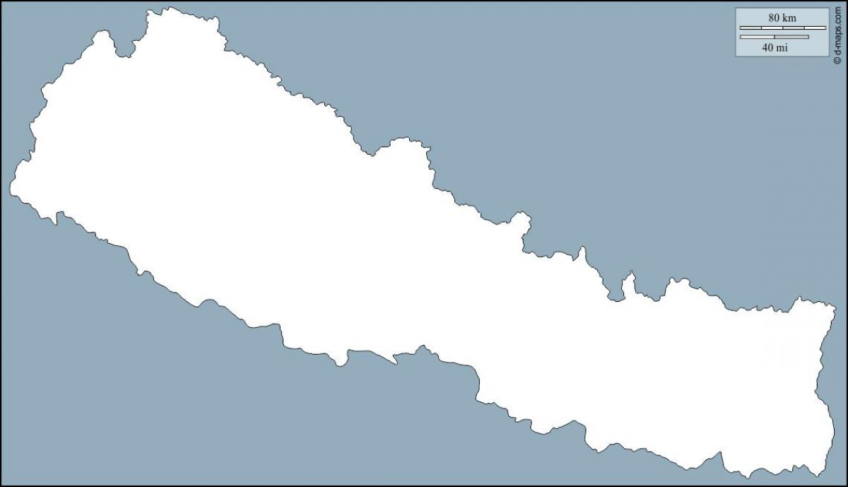 Zemljevid prazno nepal