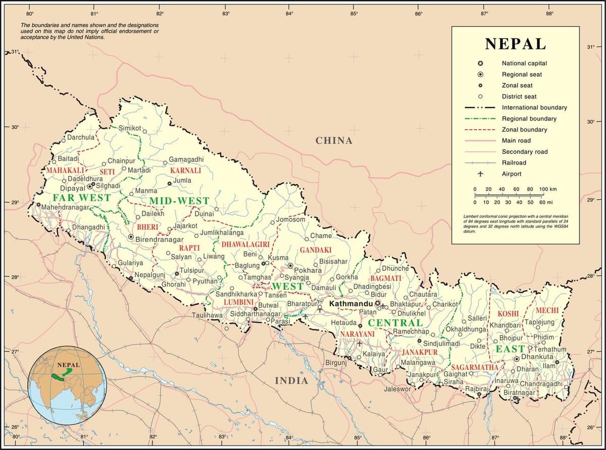 železniški zemljevid nepal