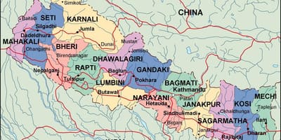 Zemljevid digitalni nepal