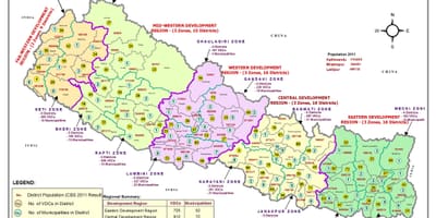 Zemljevid gis, nepal