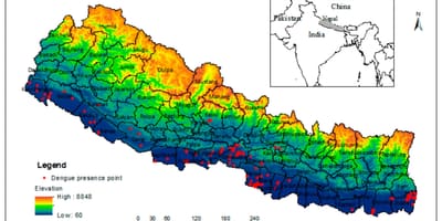 Zemljevid nepal podnebje