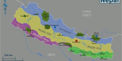 Zemljevid original nepal