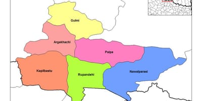 Zemljevid rupandehi nepal