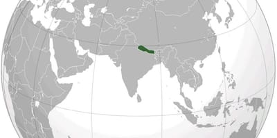 Zemljevid zemlje, nepal