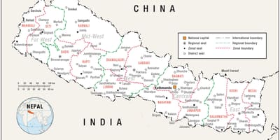 Zemljevid hiša nepal