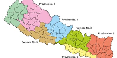 Zemljevid zvezni nepal